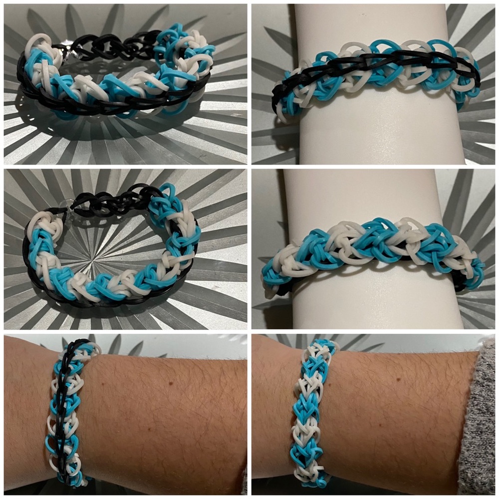 [💙🆓]  3/10$ 🛍 Handmade Rainbow Loom bracelet 🌈💖